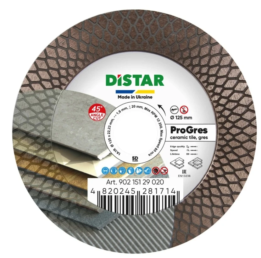 Disc diamantat 1a1r d125x22,23 pro gres 2