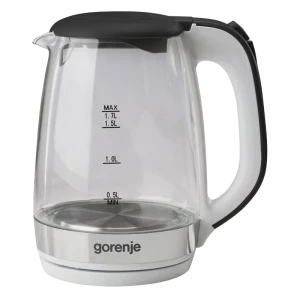 Электрочайник gorenje k17gxg, нержавеющая сталь | черный