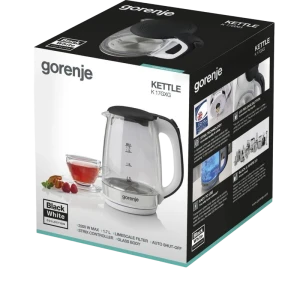 Fierbător electric gorenje k17gxg, oțel inoxidabil | negru Thumbnail 5