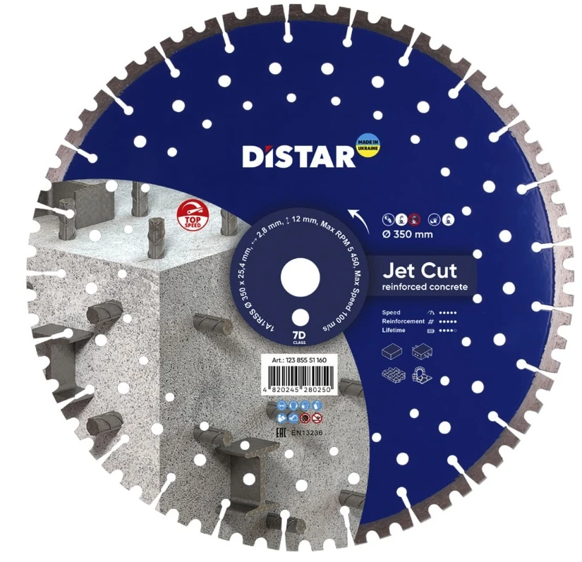 Disc diamantat 1a1rss/c3-w d350x25,4mm jetcut 2