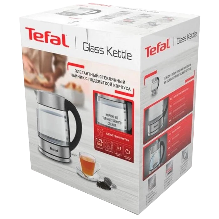 Электрочайник tefal ki772d38, серебристый 5