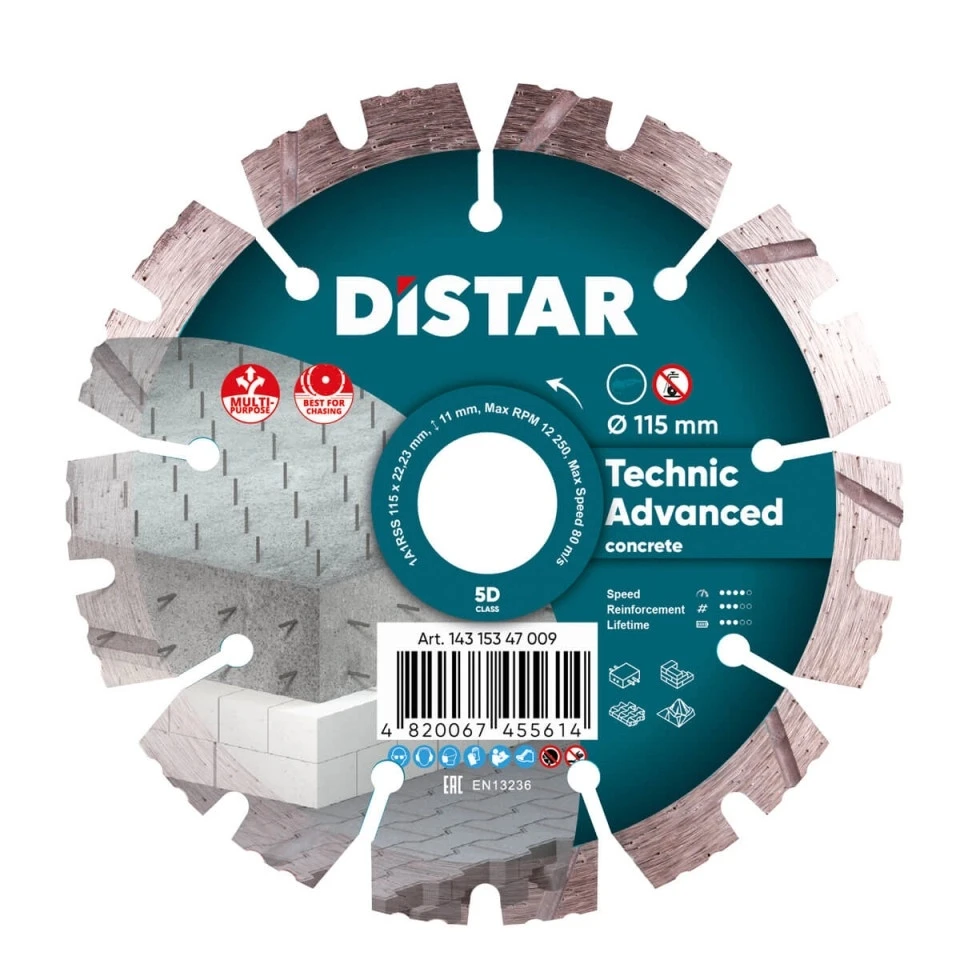 Disc diamantat 1a1rss/c3-h technic advanced d115 2