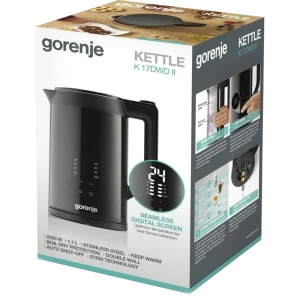 Электрочайник gorenje k17dwdii, чёрный Thumbnail 8