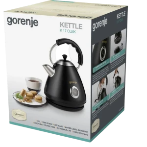Электрочайник gorenje k17clbk, чёрный Thumbnail 4