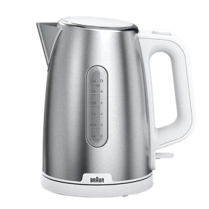 Fierbător electric braun wk 1500 wh, alb | oţel inoxidabil