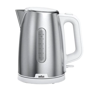 Fierbător electric braun wk 1500 wh, alb | oţel inoxidabil