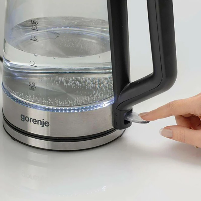 Электрочайник gorenje k17ged, серебристый 7