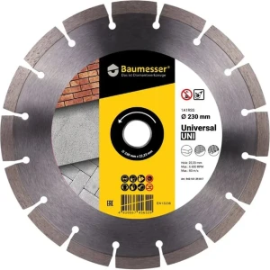 Disc diamantat 1a1rss/c3-h baumesser universal d230 Thumbnail 2