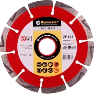 Disc diamantat 1a1rss/c3-h baumesser ziegelstein pro d125