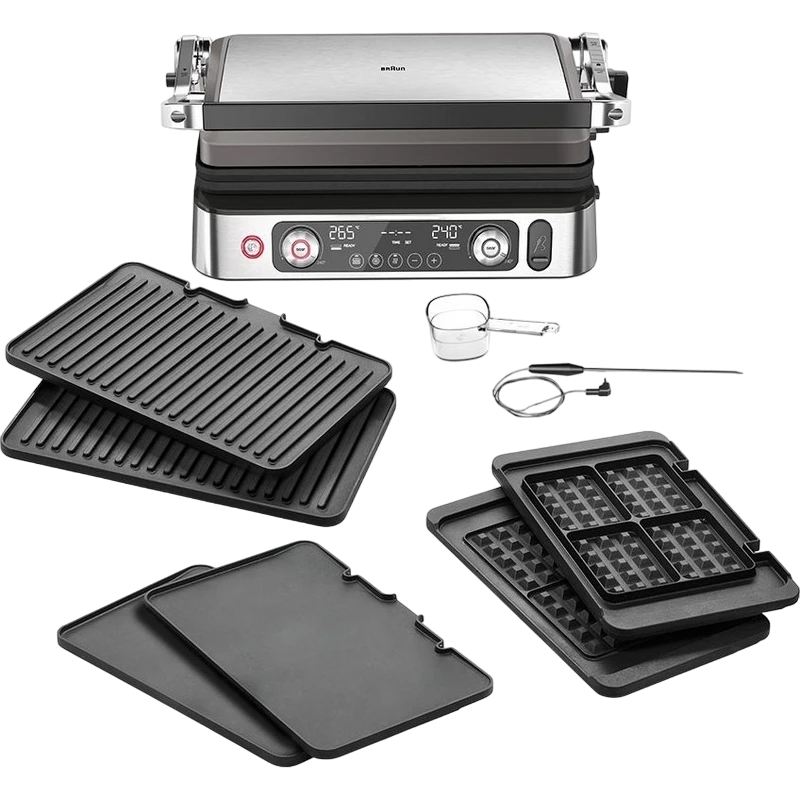 Grătar electric braun cg 9167, 2200w, titan | oţel inoxidabil 8