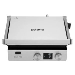 Электрический Гриль Polaris PGP3005, 2000Вт, Серебристый