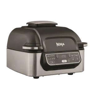 Электрический гриль ninja sizzle ag301eu, 1760вт, чёрный | серебристый