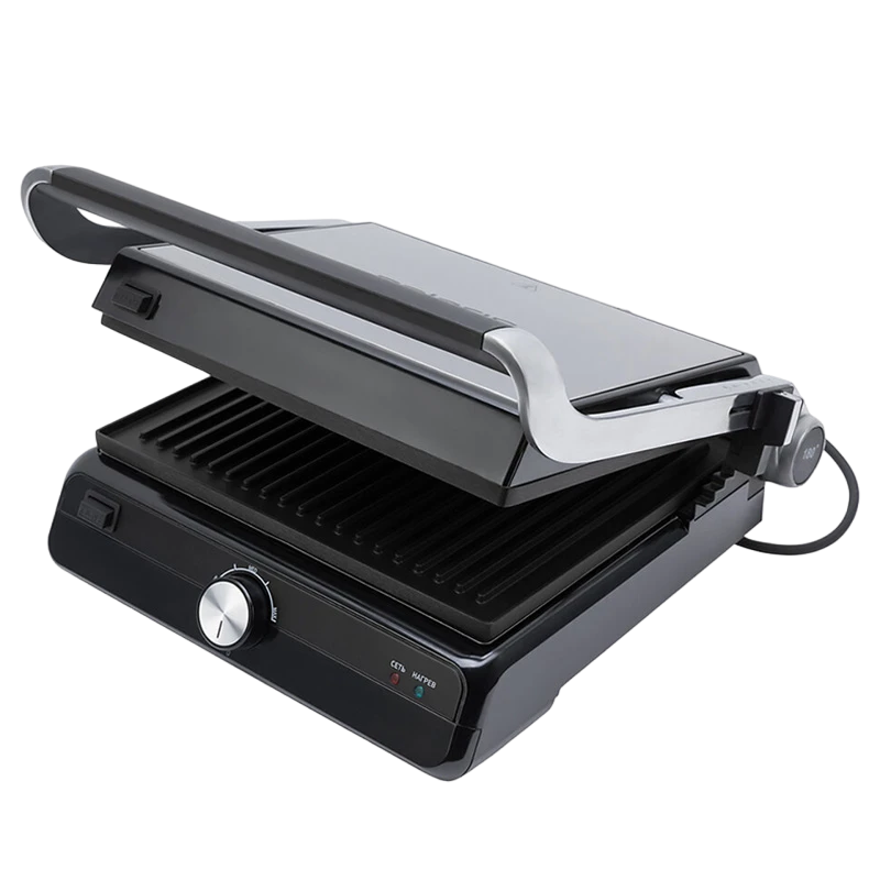 Grătar electric polaris pgp2102, 2000w, argintiu 8