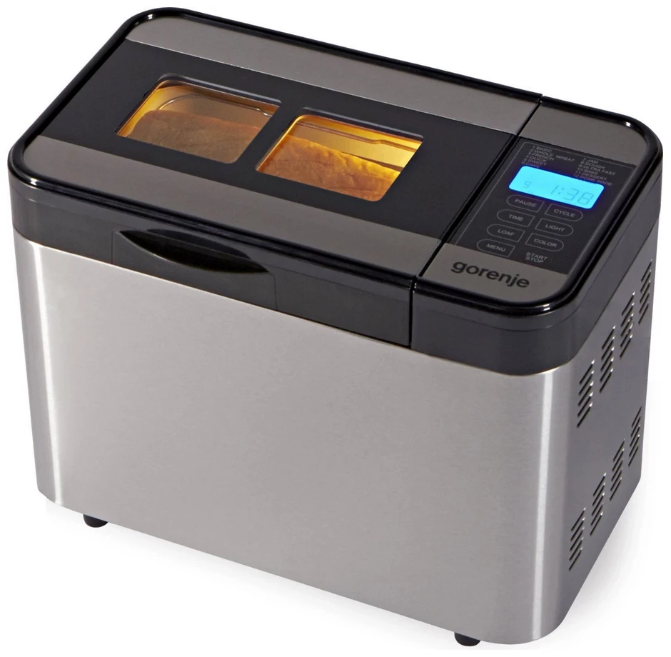 Хлебопечка gorenje bm1400 e, серебристый 4