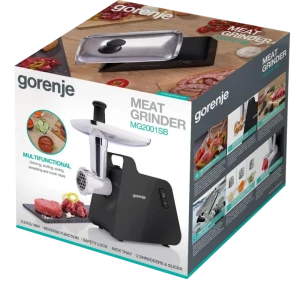 Мясорубка gorenje mg2001sb, чёрный Thumbnail 5