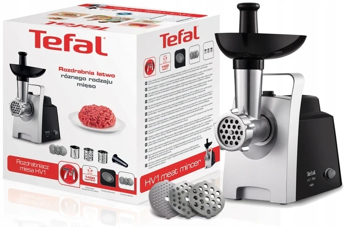 Mașină de tocat carne tefal ne108831, negru argintiu 4