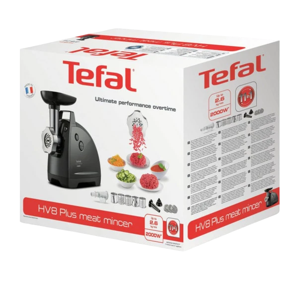 Mașină de tocat carne tefal hv8 plus 11in1 ne685, negru 5