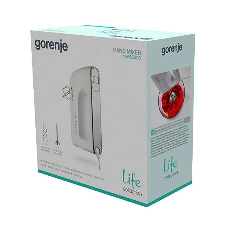 Миксер ручной gorenje m 550csdc, white 3