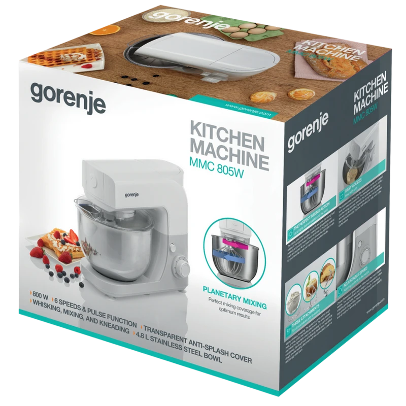 Robot de bucătărie gorenje mmc805w, alb | gri 3