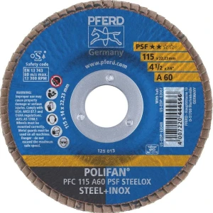 Disc de slefuire evantai 115x22,23mm a60