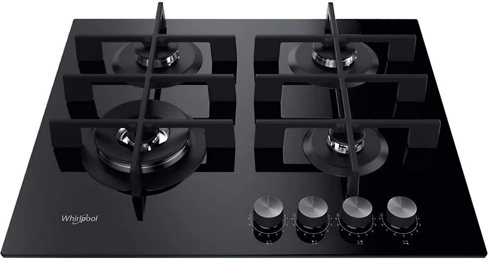 Газовая варочная панель whirlpool gowl 628/nb, чёрный 4