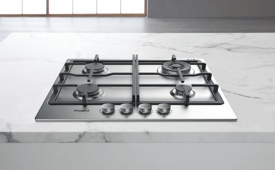 Plită pe gaz whirlpool tgml 661 ix, oțel inoxidabil 4
