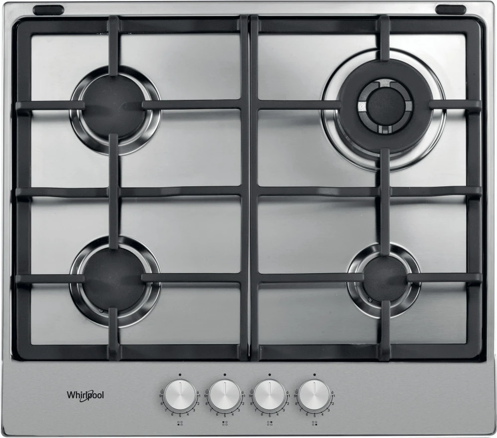 Plită pe gaz whirlpool tgml 661 ix, oțel inoxidabil 8