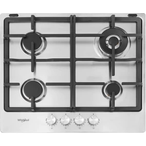 Газовая варочная панель whirlpool tgml 661 ix, нержавеющая сталь