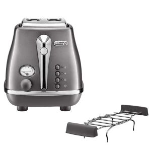 Тостер DeLonghi CTOT 2103 GY, Icona Metallics
