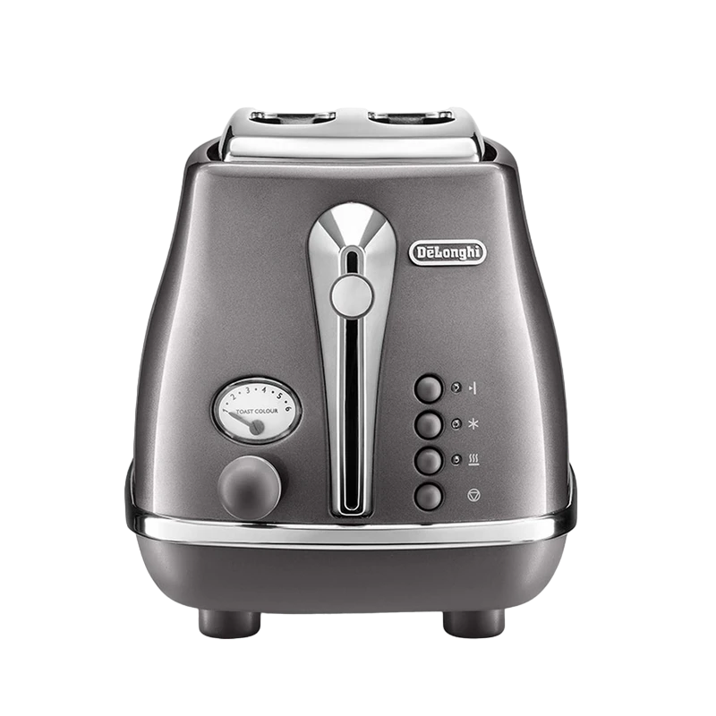 Toaster delonghi ctot 2103 gy, icona metallics 3