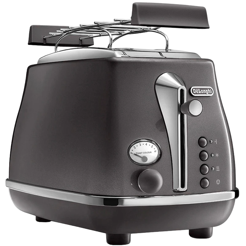 Toaster delonghi ctot 2103 gy, icona metallics 4