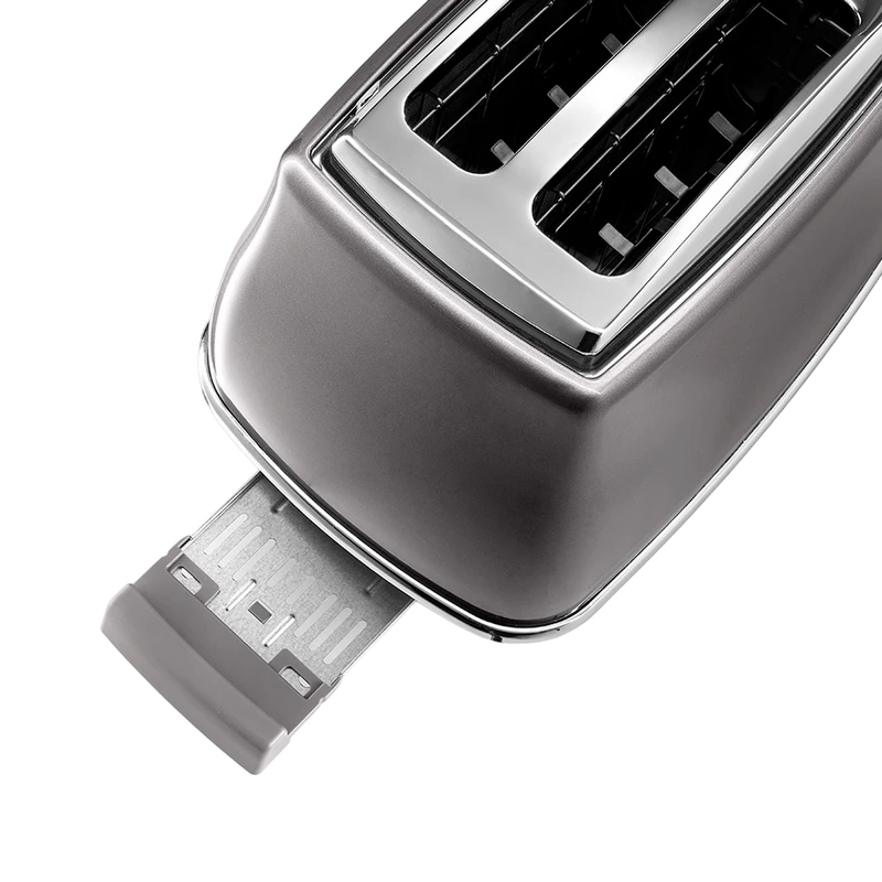 Toaster delonghi ctot 2103 gy, icona metallics 2