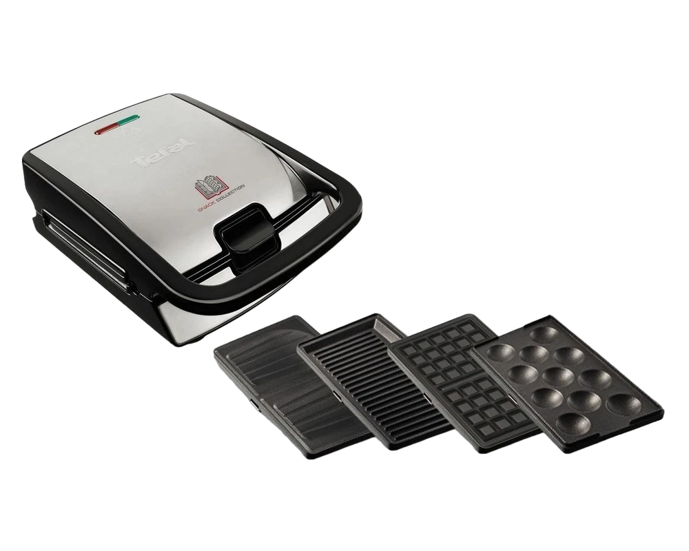 Сэндвичница-мультипекарь tefal sw854d16, черный | серебристый 5