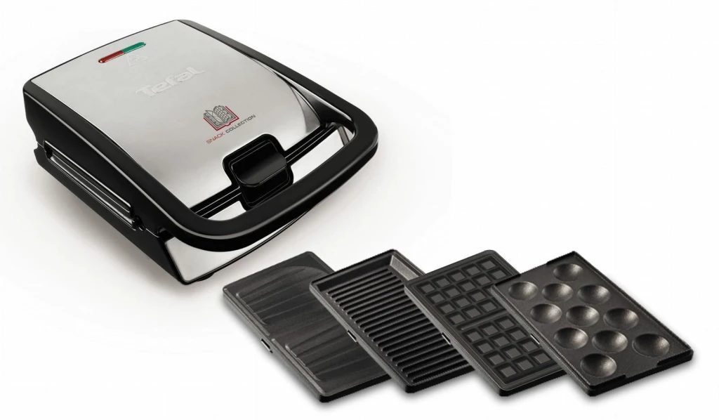 Сэндвичница-мультипекарь tefal sw854d16, черный | серебристый 2
