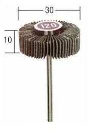 Rotary flap wheel sander, 30 x 10 mm, 120 grit