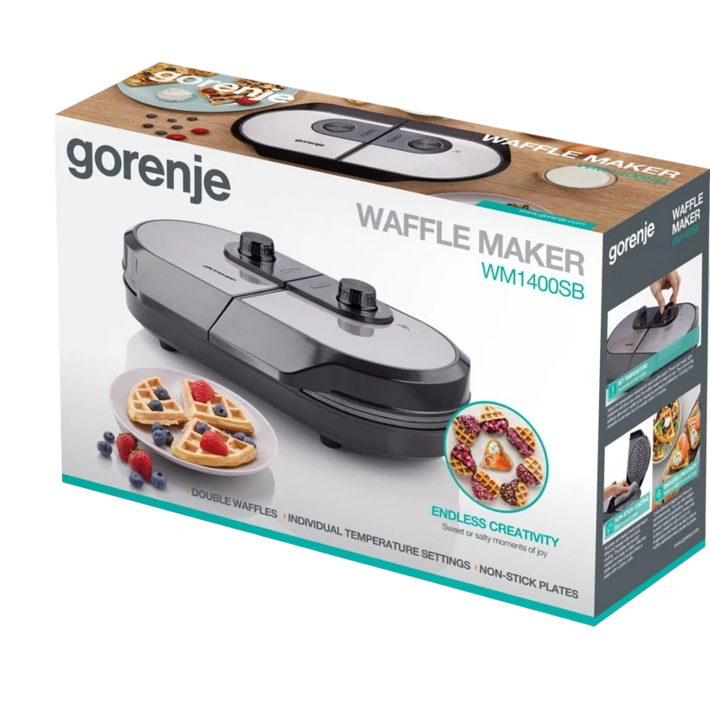 Aparat pentru vafe gorenje wm1400sb, negru 10