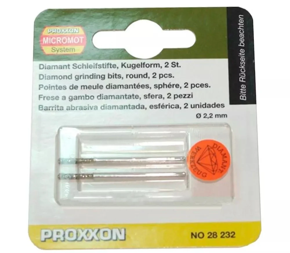 Burghie diamantate set 2buc 2.2mm 2