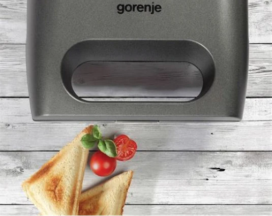 Сэндвичница-мультипекарь gorenje sm703gcg, серебристый 4