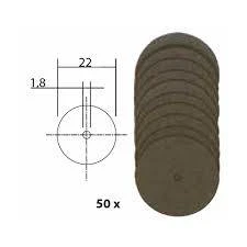 Disc debitat corindon d22 mm, 50 buc
