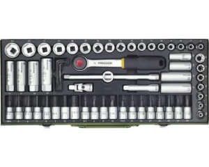 Trusa de tubulare de 3/8" 65 de piese