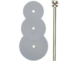 Set discuri debitare 3 buc, d16, 19, 22 mm + arbore