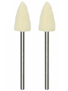 Felt polishers, bullet-shape, d8 mm, 2 pcs.