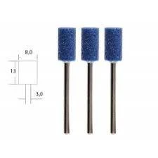 Corundum grinding bits, cylinder, d8 mm, 3 pcs.