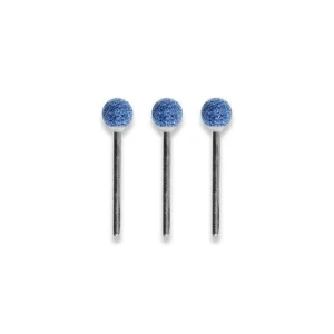 Corundum grinding bits, ball, d9 mm, 3 pcs.