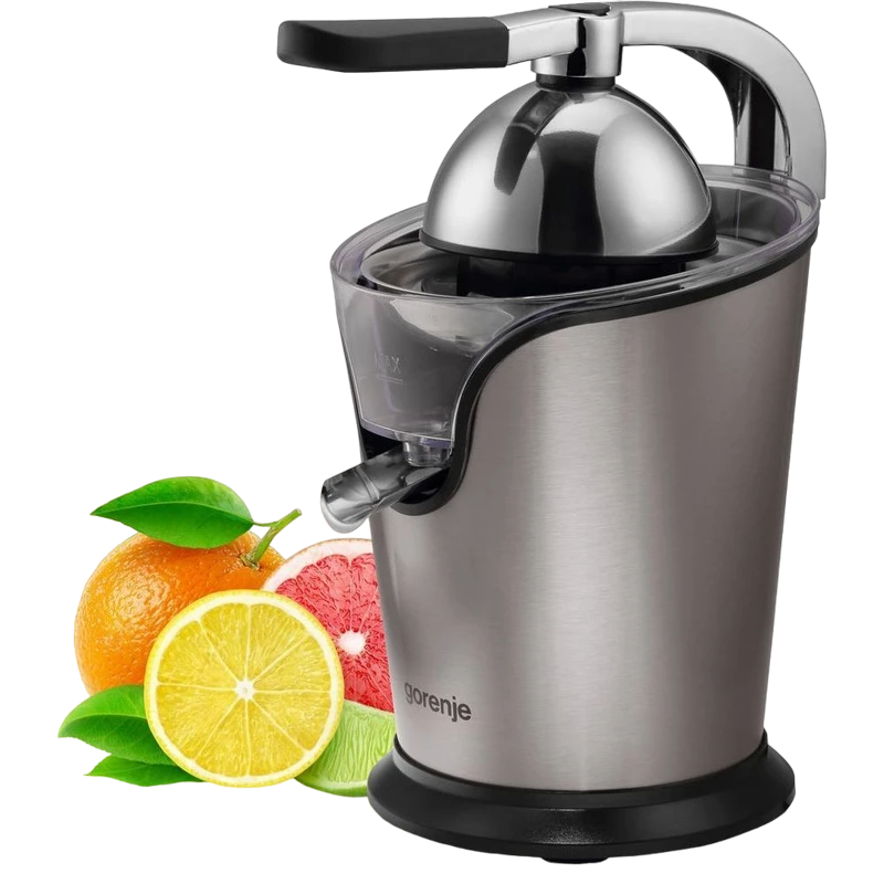Соковыжималка для цитрусовых gorenje citruseta cj100he, нержавеющая сталь 8