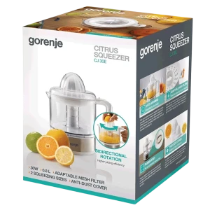 Соковыжималка для цитрусовых gorenje cj30e, белый | бронзовый Thumbnail 2