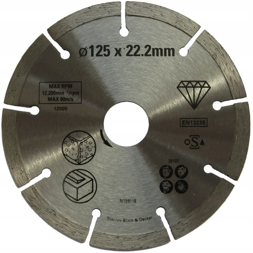 Алмазный диск сегментный d125 sta38107 2