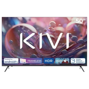 50" LED SMART Телевизор KIVI 50U760QB, 3840x2160 4K UHD, Android TV, Чёрный