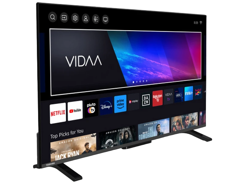 40" led smart tv toshiba 40lv2463dg, 1920x1080 fhd, vidaa u os, negru 3