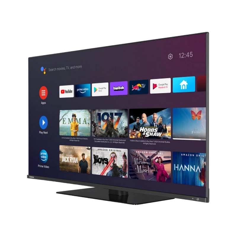 43" qled smart tv toshiba 43qa2363dg, 3840x2160 4k uhd, android tv, negru 10